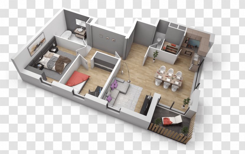 House Apartment Floor Plan Room Architecture Transparent PNG