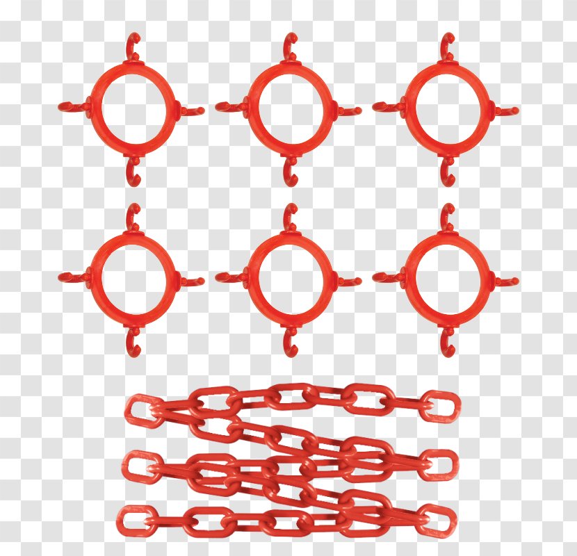 Traffic Cone Point Area Chain - Material Transparent PNG