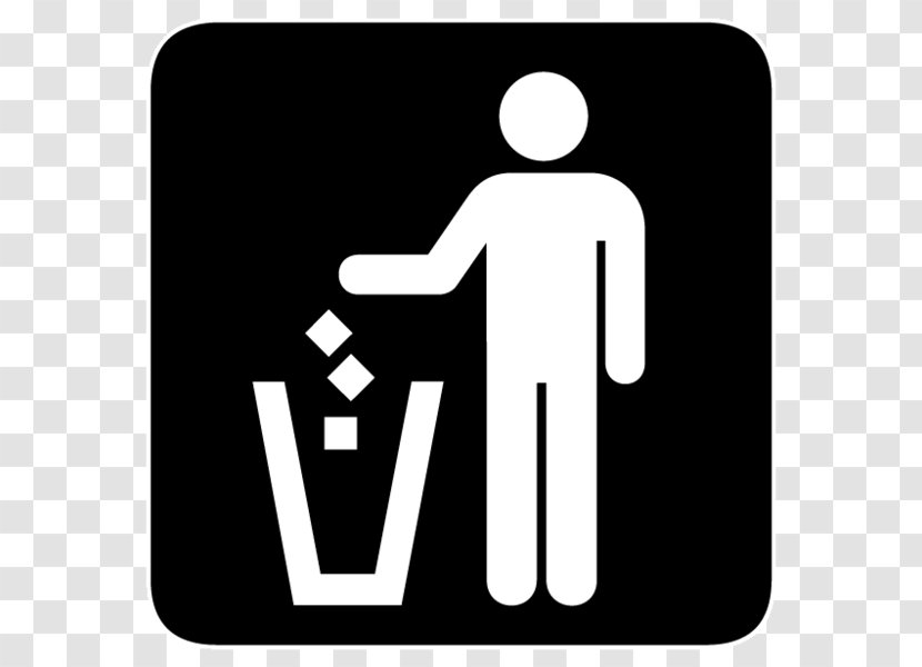 Rubbish Bins & Waste Paper Baskets Litter Recycling Bin - Symbol Transparent PNG