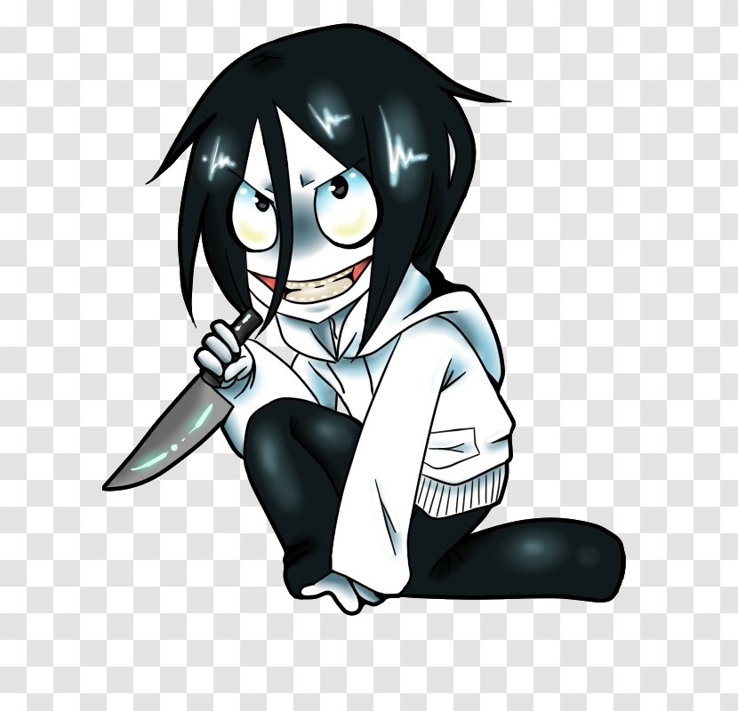 DeviantArt Illustration Jeff The Killer Black Hair - Frame Transparent PNG