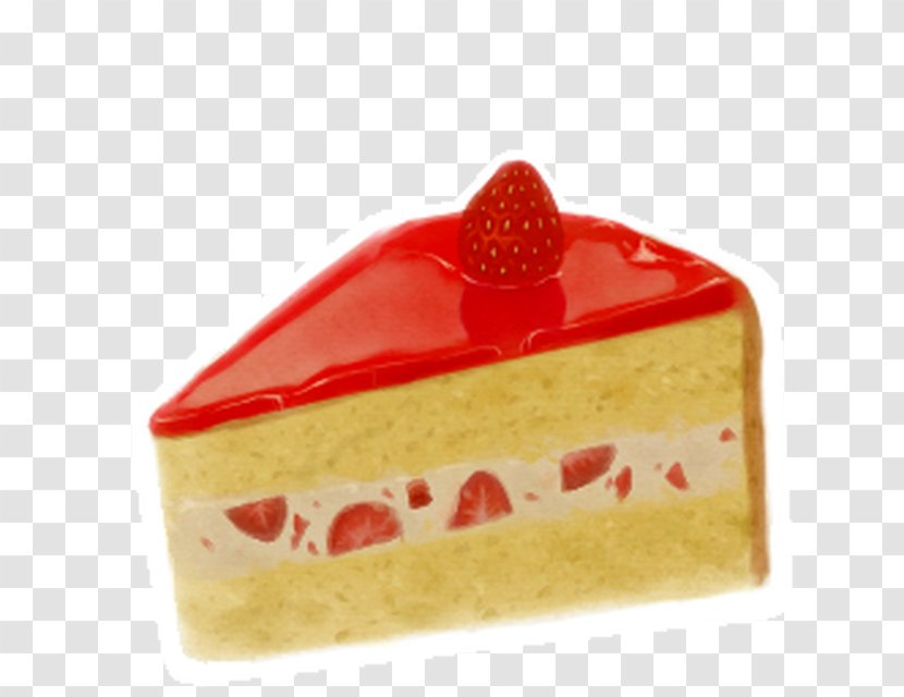 Strawberry Pie Cream Cheesecake - Petit Four Transparent PNG