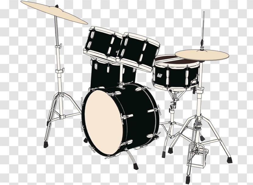 Drum Kits Vector Graphics Musical Instruments - Drawing - Drums Download Transparent PNG
