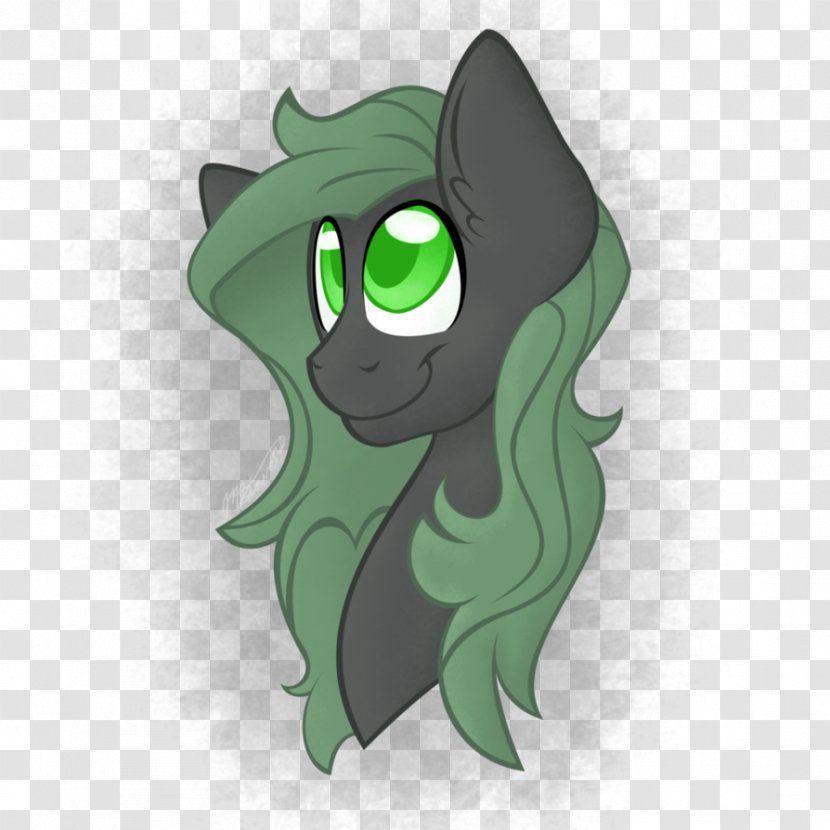 Cat Horse Green Cartoon - Fictional Character - Fedora Media Writer Transparent PNG