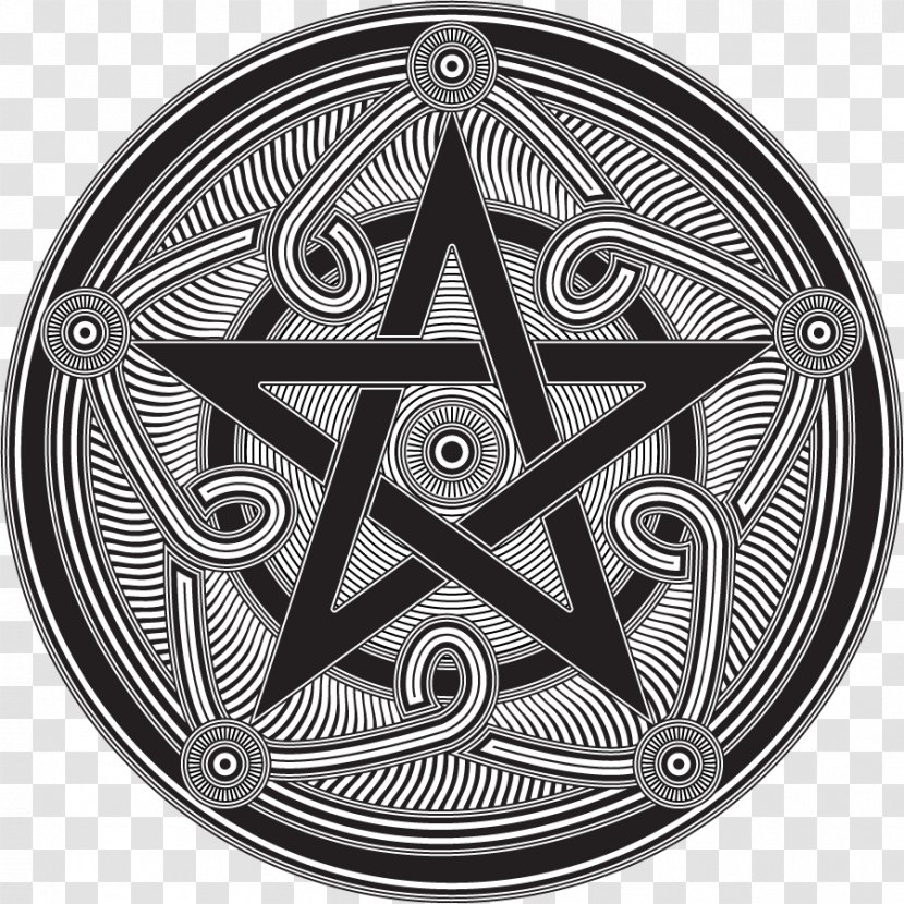 Pentagram Pentacle Satanism Wicca Symbol - Mandala Transparent PNG