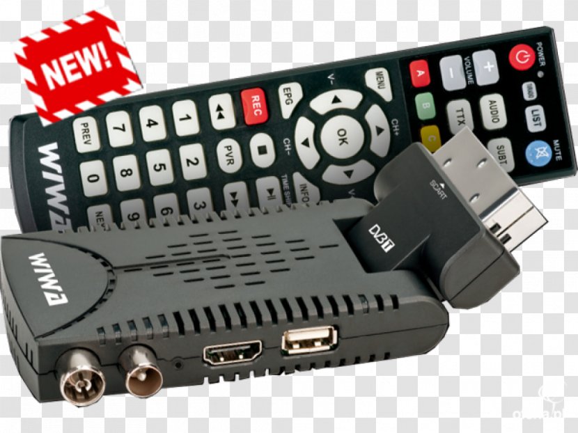 Set-top Box DVB-T Tuner Digital Television Binary Decoder - Video Broadcasting - Anten Transparent PNG