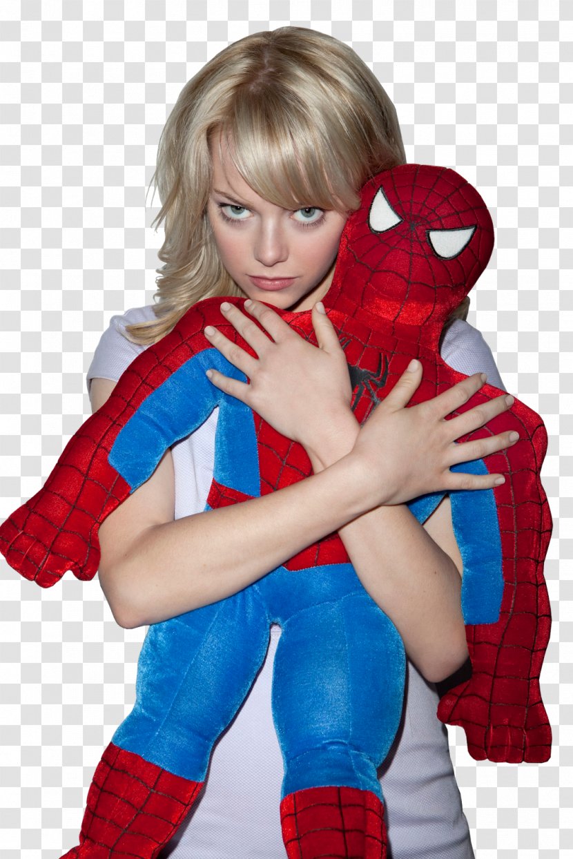 Emma Stone The Amazing Spider-Man Gwen Stacy YouTube - Electric Blue Transparent PNG