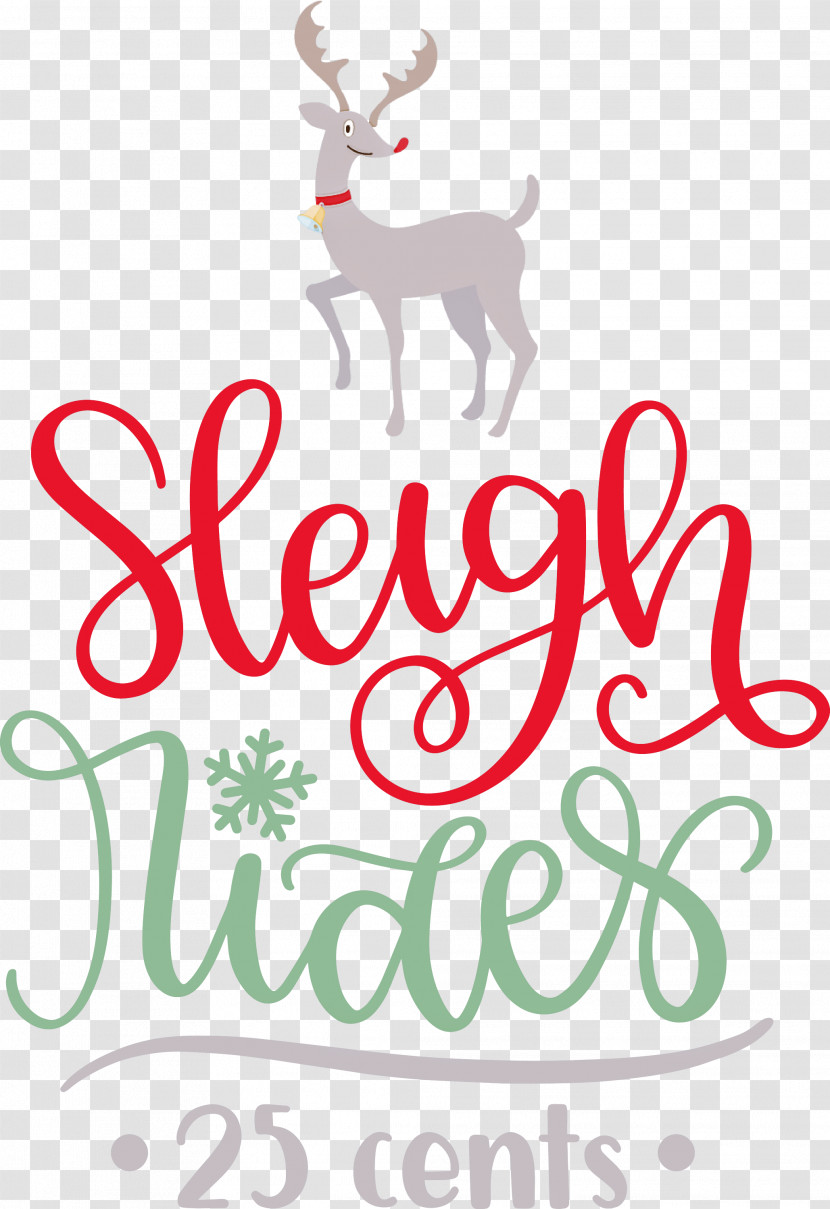 Sleigh Rides Deer Reindeer Transparent PNG