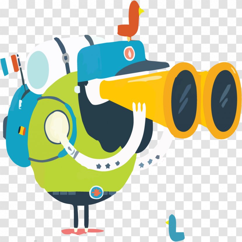 Telescope Gratis Computer File - Little Man With A Travel Transparent PNG
