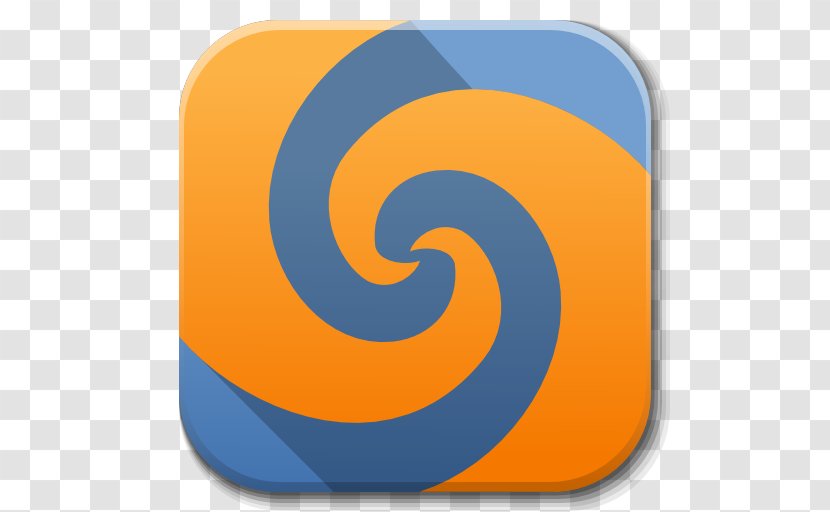 Blue Text Symbol Spiral Yellow - Orange - Apps Meld Transparent PNG
