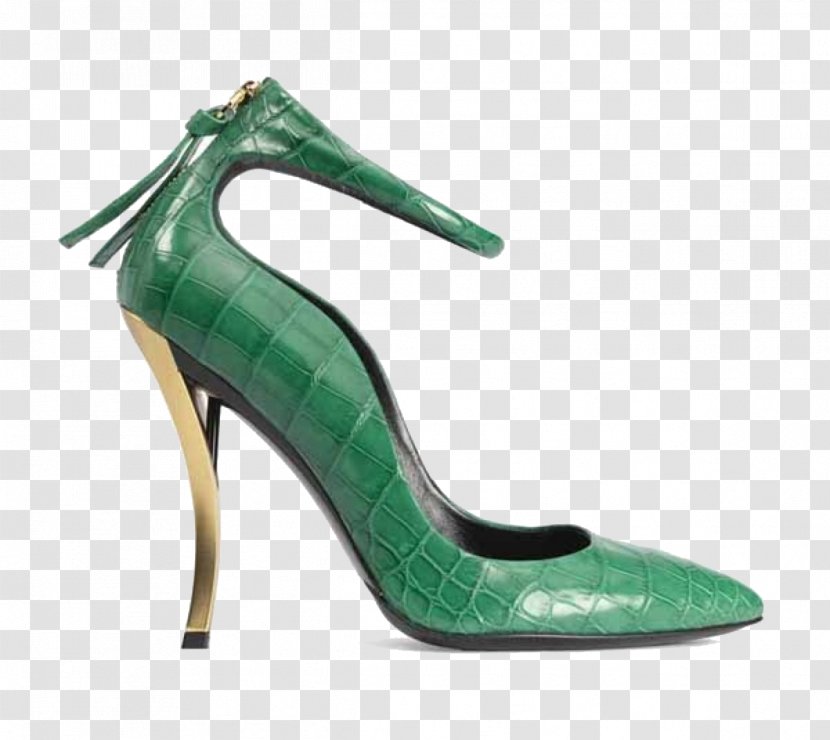 Shoe Slipper High-heeled Footwear Designer Sandal - Salamander - Choo Green Strap High Heels Transparent PNG