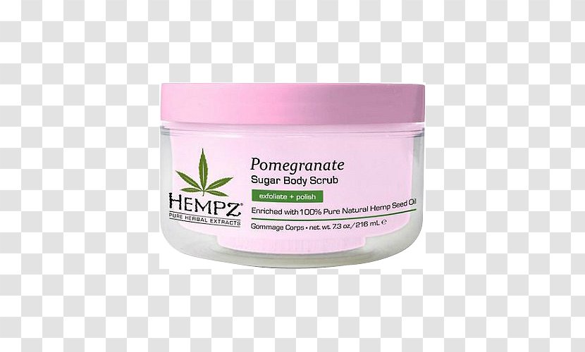 Lotion Cream Hempz Original Herbal Body Moisturizer Sugar Pomegranate - Oil Transparent PNG