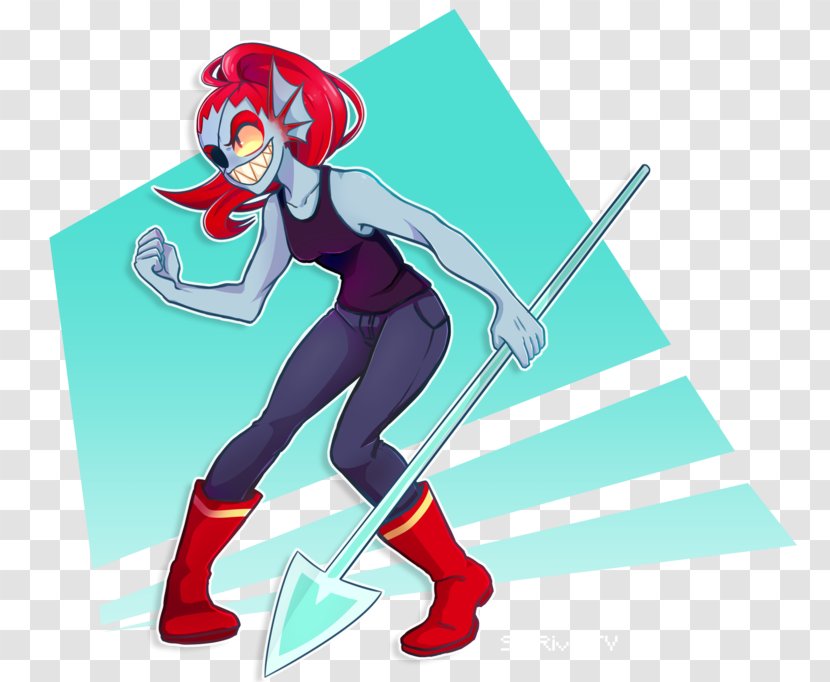 Undertale Undyne Drawing Fan Art - Frame Transparent PNG