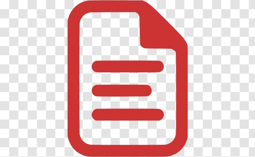 Document - Red - Symbol Transparent PNG