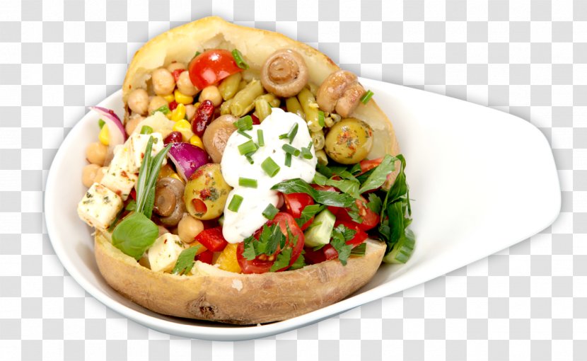 Pizza Baked Potato Vegetarian Cuisine Mediterranean - Tostada Transparent PNG