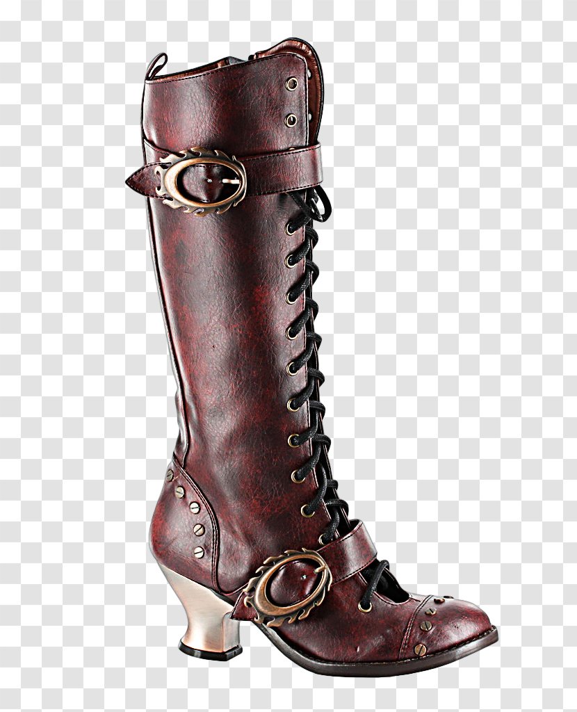 Knee-high Boot High-heeled Shoe Vintage Clothing Transparent PNG