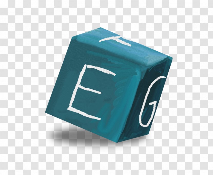 Blue Cube Dice - Green Alphabet Cubes Transparent PNG