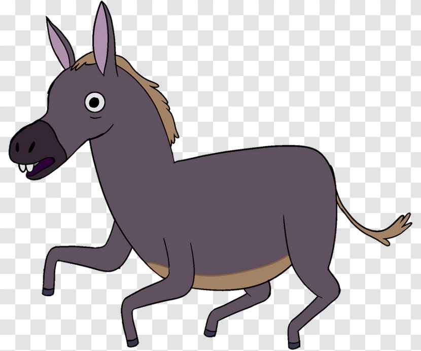 Mule Donkey Word English Spanish - Mustang Horse Transparent PNG