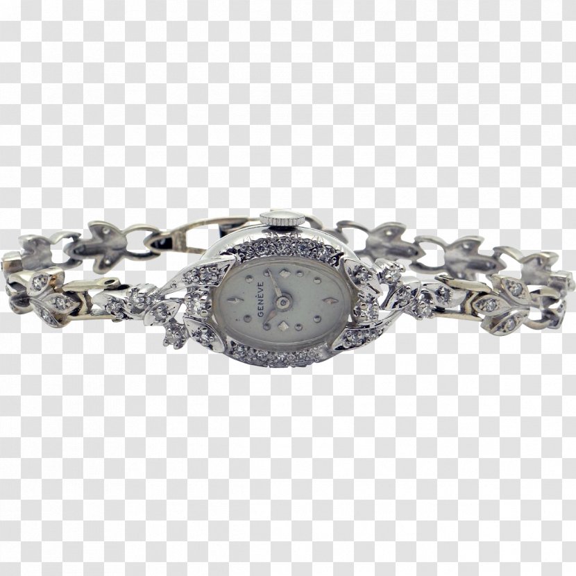 Bracelet Geneva Watch Strap Diamond - Metal Transparent PNG