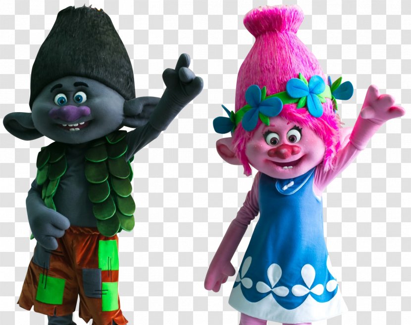 Trolls Character Doll Figurine Fan Art - Stuffed Toy Transparent PNG