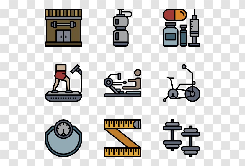 Clip Art Illustration Product Design Machine - Area - Fitness Icons Vector Free Transparent PNG