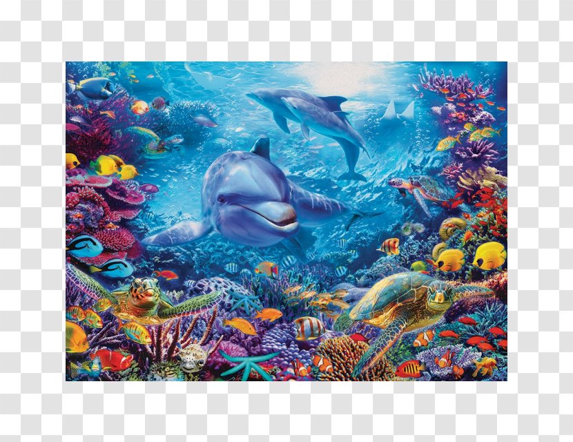 Jigsaw Puzzles Ravensburger Underwater Coral Reef Force Of Nature - Organism - Marine Mammal Transparent PNG