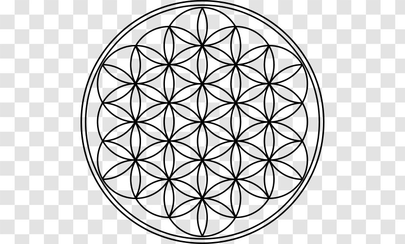 Overlapping Circles Grid Mandala Symbol Sacred Geometry - Sphere Transparent PNG