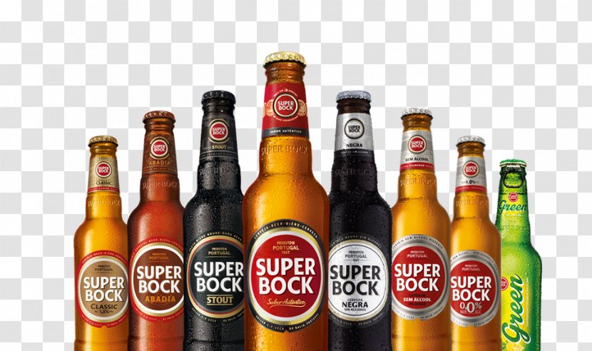 Lager Super Bock Beer Bottle Transparent PNG