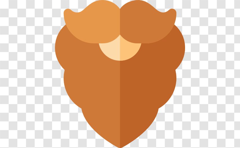 Clip Art Heart Orange S.A. M-095 - Sa - Beard Icons Transparent PNG