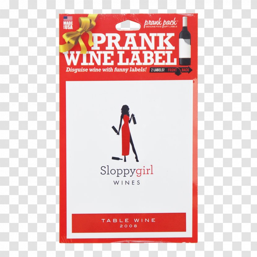 Wine Label Practical Joke Brand - Advertising Transparent PNG