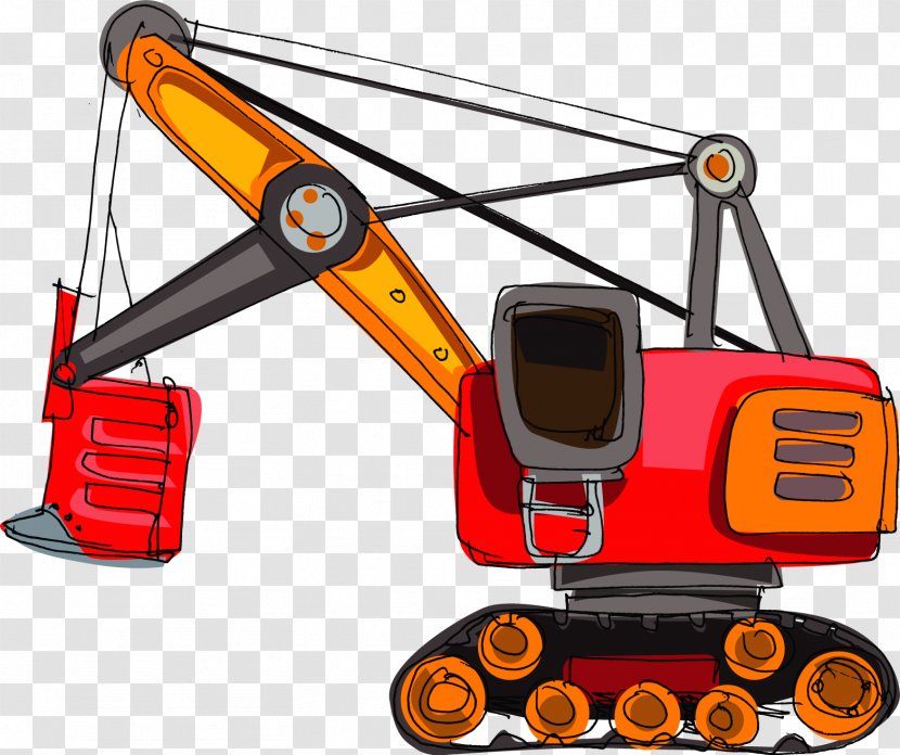 Vehicle Crane Construction Equipment Toy Transparent PNG