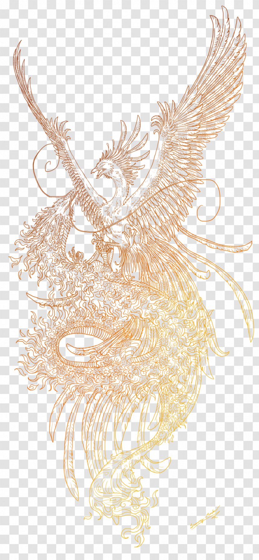 Tattoo Tatouages Traditionnels Phoenix Irezumi Sketch - Idea Transparent PNG