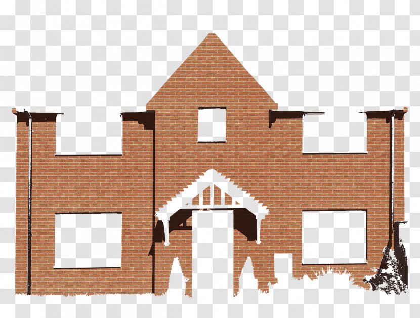 Color Paint Brick Facade Property - Home - Window Transparent PNG