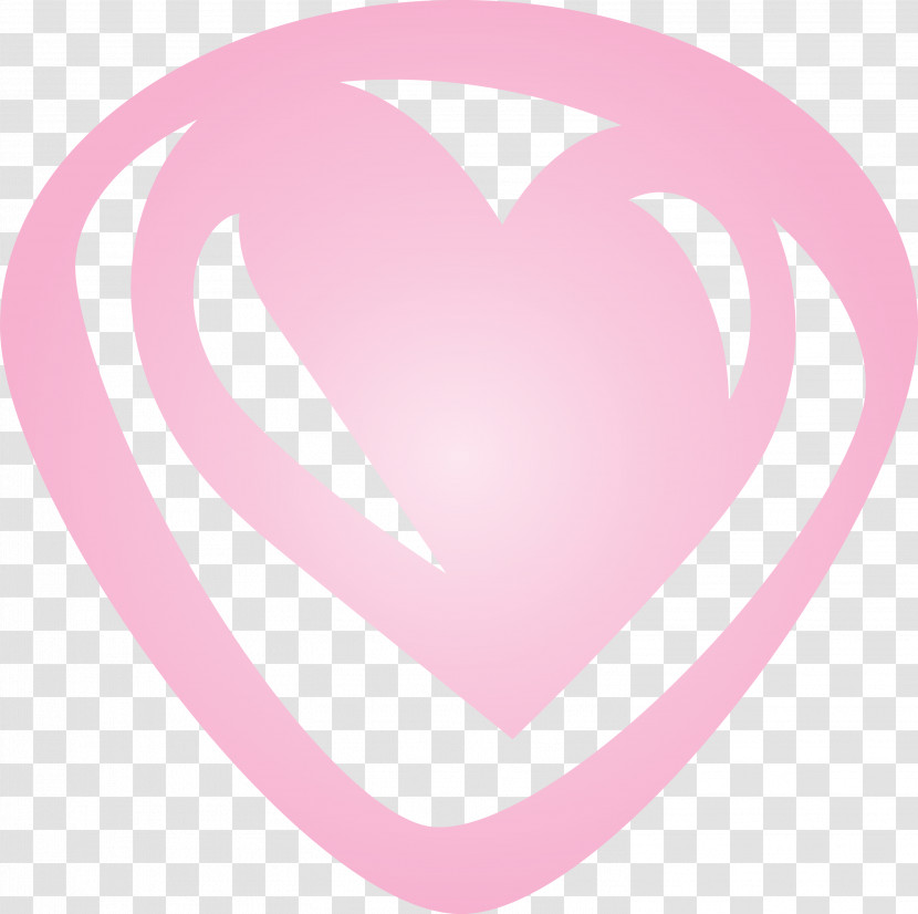 Pink M Font Heart M-095 M-095 Transparent PNG