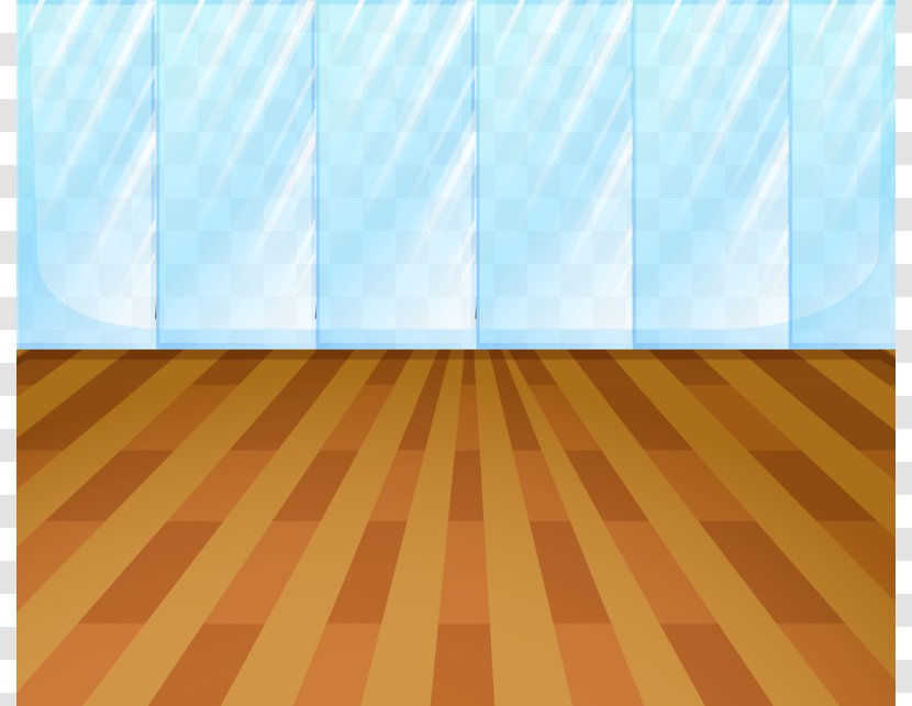 Wood Flooring Textile Daylighting Sky - Yellow - Glass Floor Transparent PNG