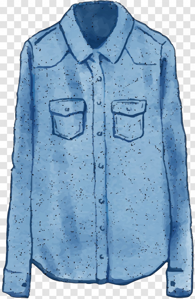 Shirt Top Clothing Jeans Cowboy - Jacket - Pocket Transparent PNG