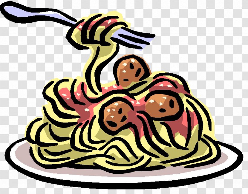 Pasta Spaghetti With Meatballs Clip Art - Food Transparent PNG