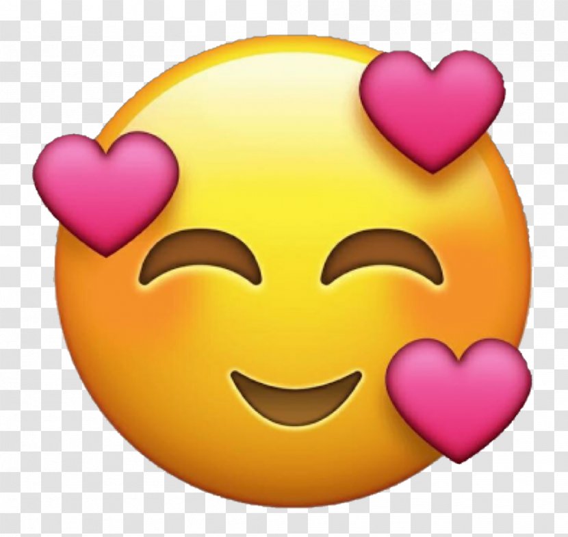 Emoji Emoticon Heart Love Sticker Transparent PNG