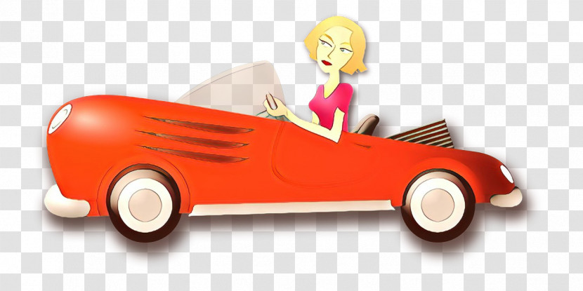 Vehicle Red Cartoon Toy Vehicle Model Car Transparent PNG