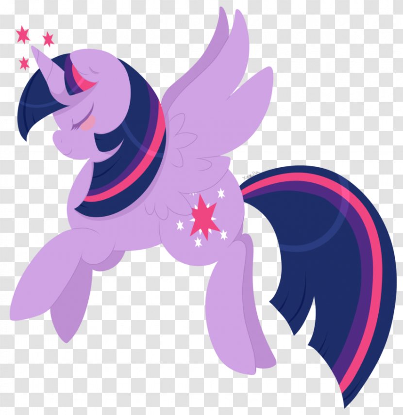 Twilight Sparkle Winged Unicorn Horse Pony - Violet Transparent PNG