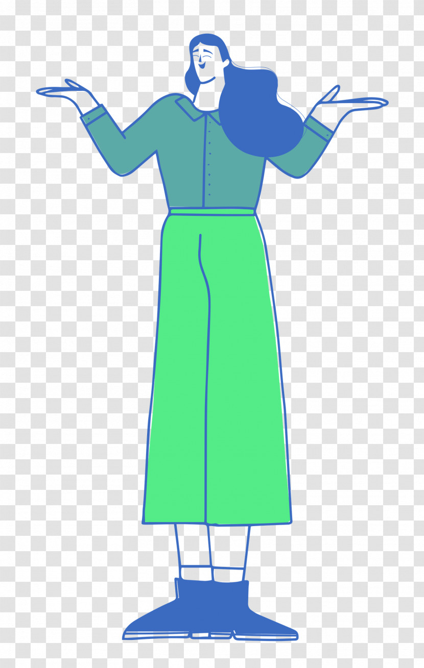 Girl Standing Transparent PNG