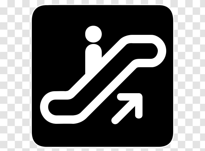 Escalator Stairs Signage - Sign Transparent PNG