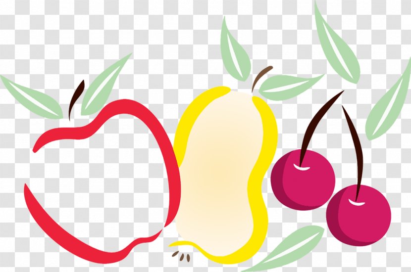 Apple Cherry Fruit Organic Food - Text Transparent PNG