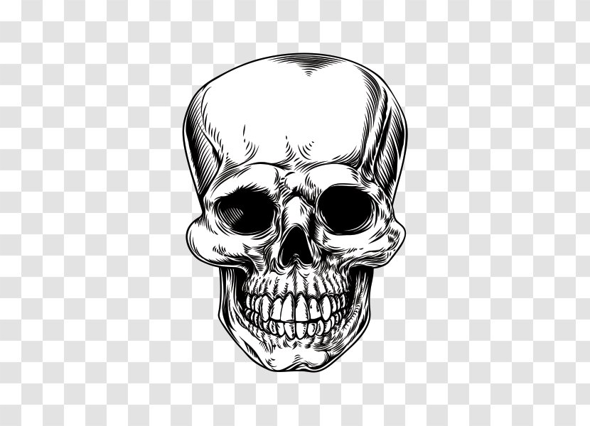 Drawing Woodcut Royalty-free - Etching - Skull Transparent PNG