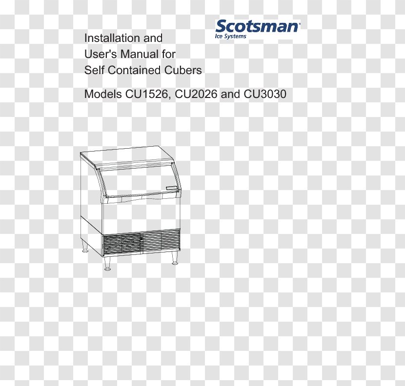 The Scotsman Ice Makers Product Manuals Diagram Transparent PNG