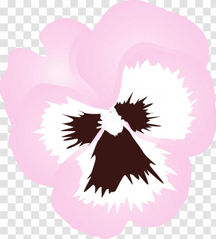 Pink Plant Flower Heart Violet Family Transparent PNG