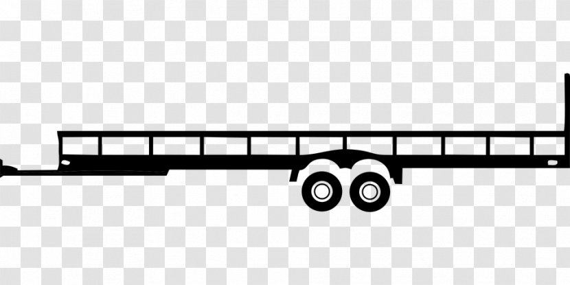 Trailer Drawing Clip Art - Mode Of Transport - Flatbed Truck Transparent PNG