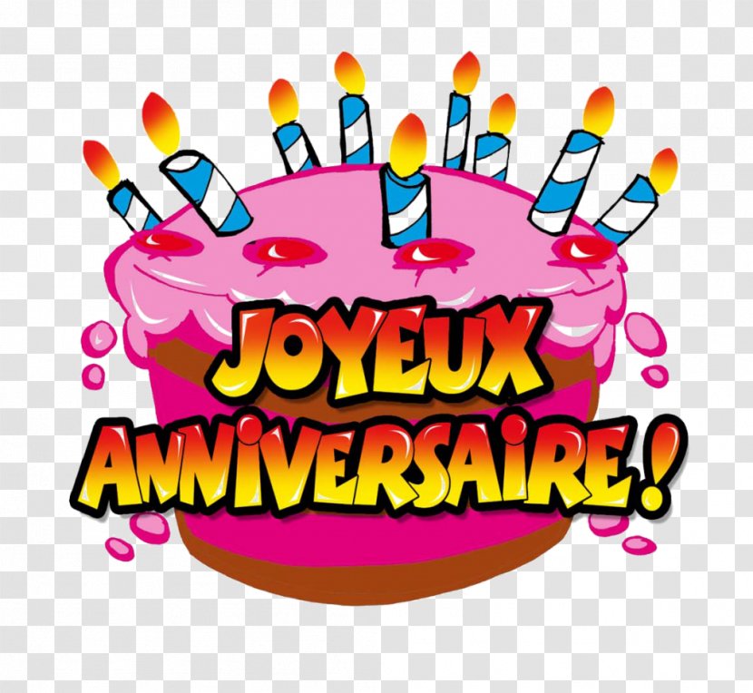 Birthday Cake Carte D'anniversaire Text Bon Anniversaire - Frame Transparent PNG