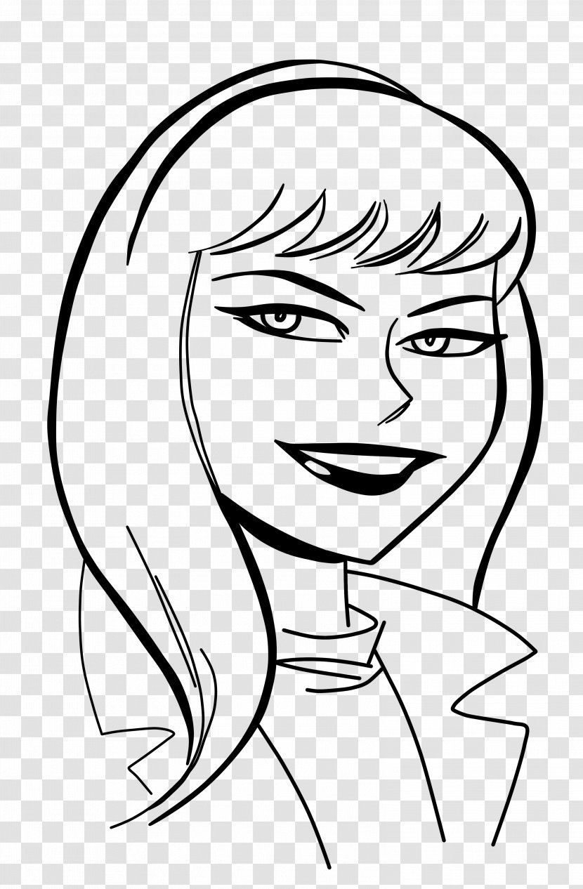 Gwen Stacy Batman Marvel Comics Meggan - Cartoon Transparent PNG