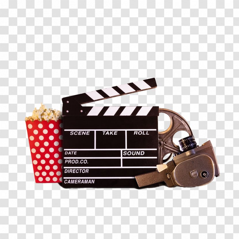 Clapperboard Film Director Stock Photography Royalty-free - Blackboard - Retro Cartoon Log Card Popcorn Transparent PNG
