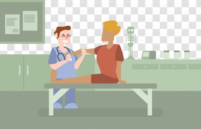 Physical Therapy Physician Illustration - Patient - Doctor Treatment Transparent PNG